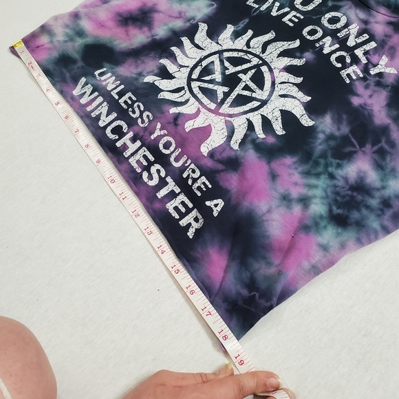 Hot Topic Blue and Purple Crop Top - Picture 13 of 16